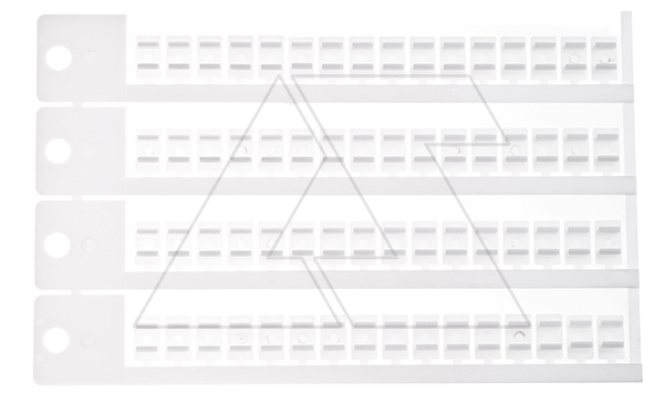 Шильдик маркировочный MP6-C, пластик, 64шт. в пластине, для цоколя 6W и реле SIR6W