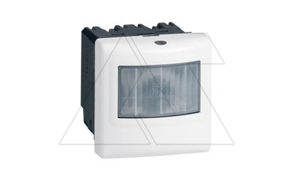 Mosaic - Датчик движения с нейтралью 2000Вт, 2M,  пруж. зажимы, белый