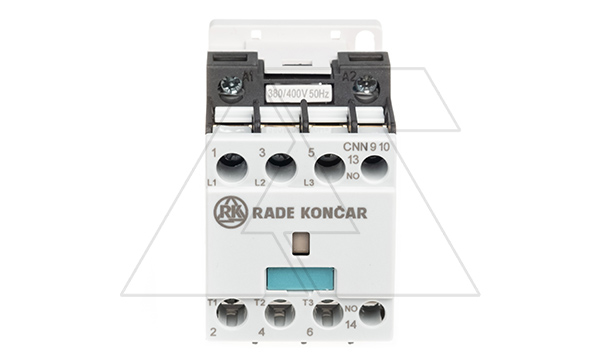 Контактор CNN 9 10 380/400V 50Hz, 3P, 9A/(25A по AC-1), 4.5kW(400VAC), 380/400VAC, 1NO