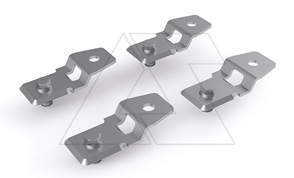 Комплект для крепления щитов на стену, 4 кронштейна c монт. прин