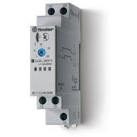 Модульный таймер 80.11.0.240.0000, 1CO, 16A(250VAC/30VDC), 24…240VAC/DC, 0,1c…24ч, 1 функций (Al)