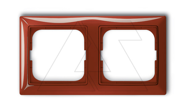 Basic 55 - Рамка на 2 поста (красный)