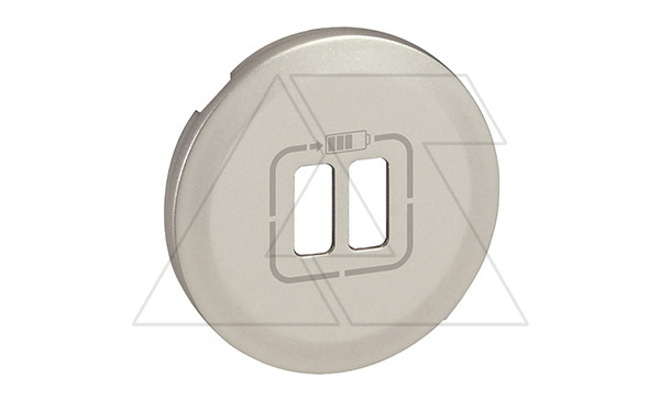 Celiane - Лицевая панель розетки 2хUSB, титан