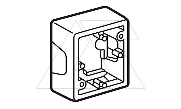 Valena - Коробка для наклад. монтажа 1пост, сл.кость