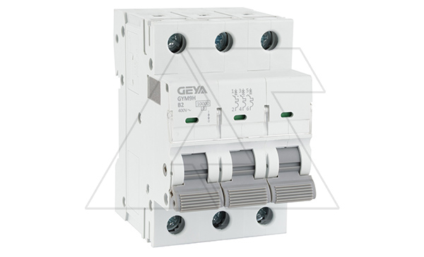 Авт. выключатель GYM9H-3P-2B, 3P, 2A, хар-ка B, 10kA, 3M