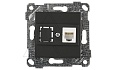 Rita - Розетка 1хRJ-45 кат. 6 UTP, черный мат от интернет-магазина amperkin.by