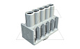 Клемная колодка KL-T 01-04 для коробок Т25, Т40, 5х1...4мм², 400V, серый, полиамид от интернет-магазина amperkin.by