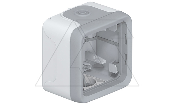 PLEXO - Коробка для наклад. монтажа, 1 пост, IP55, серый