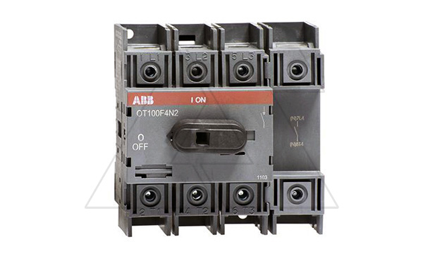 Выкл. нагрузки OT100F4N2, 100A 4P 6M рукоятка спереди