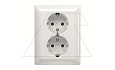 Basic 55 - Розетка 2x2P+E нем. стд. (белый) от интернет-магазина amperkin.by