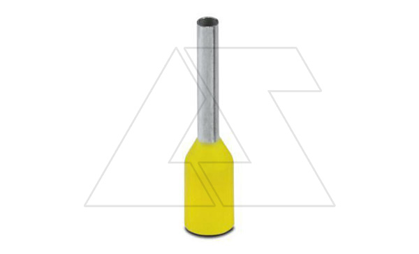 Кабельный наконечник AI 0,25 - 6 YE изолированный, сечение 0,25mm2, длина 6mm, желтый (упак. 100шт.)