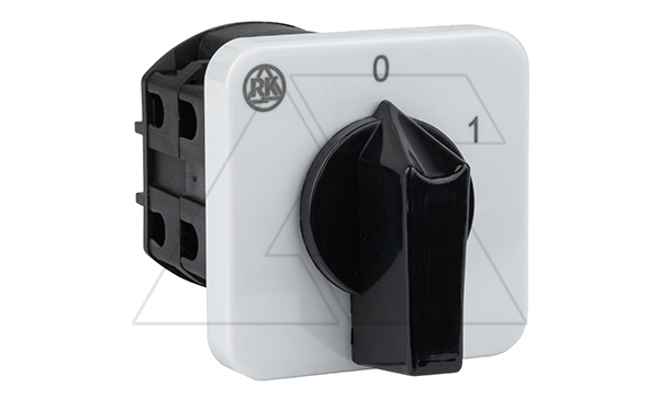 Переключатель BS 25 92 U, 4P, 25A, тип 0-1 (60°), 4NO на 1, 11kW(400VAC по АС-23), на дверь, фронт IP40