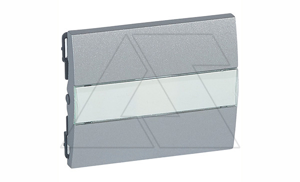 Galea Life - Клавиша для выключателя с держателем этикеток, Aluminium