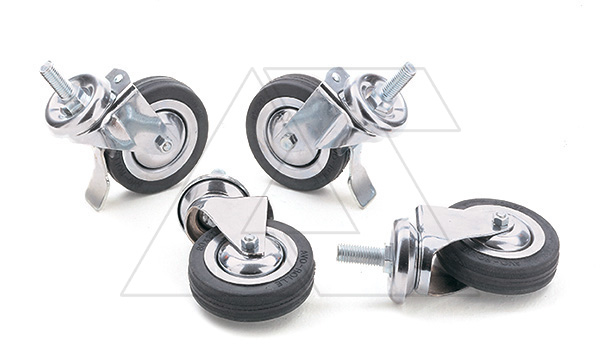 Колесики для шкафа, макс. нагр. 120кг/колесо, 4 шт