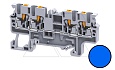 Клемма проходная CP2.5/4BU /5x74,7mm, push-in, 4 присоед., 2,5(max 4)mm2, 24A, 1000V, синяя от интернет-магазина amperkin.by