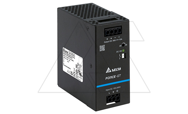 Блок питания импульсный Force-GT, 480W, 10А, 90_264VAC / 48VDC, DIN35, реле DC OK, винт.клеммы, ал.корпус Блок питания импульсный Force-GT, 480W, 10А, 90_264VAC / 48VDC, DIN35, реле DC OK, винт.клеммы, ал.корпус