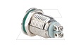 Индикатор FM12L, зеленый, LED 24VAC/DC, 12mm, винт. зажим, нерж. сталь, IK10, IP67 от интернет-магазина amperkin.by