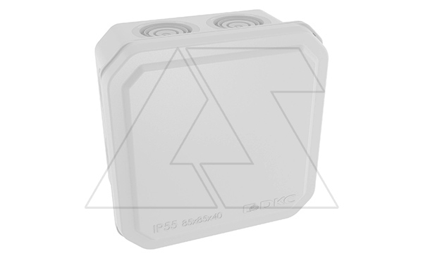 Коробка ответвительная с 8+2 кабельными вводами д.20/20мм, IP55,85х85х40мм