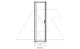 Щит телекоммуникационный 19", 22U, ВxШxГ 1121x600x800мм, DYNAmic Basic, напольный, перед. дверь стекло, задняя глухая металлич., черный от интернет-магазина amperkin.by