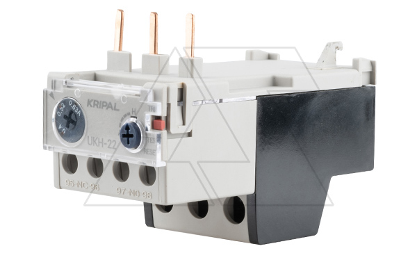 Реле тепловой перегрузки UKH-22, It=0.4_0.63A, 1NO+1NC, CLASS 10A, прямой монтаж для UKC(D)-9_25