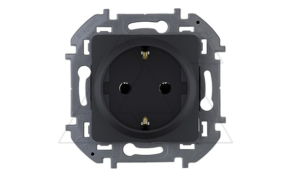 Inspiria - Розетка 2P+E нем. стд. (антрацит)