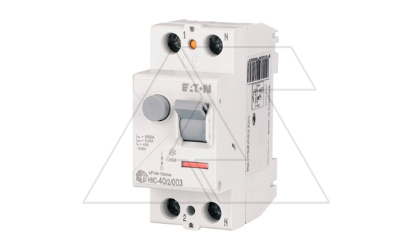 УЗО HNC-40/2/003, 2P, 40A, 6kA, 30mA, тип АC, 2M