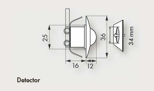 Датчик присутствия B.E.G. PD9-M-DIM-HKL-FC