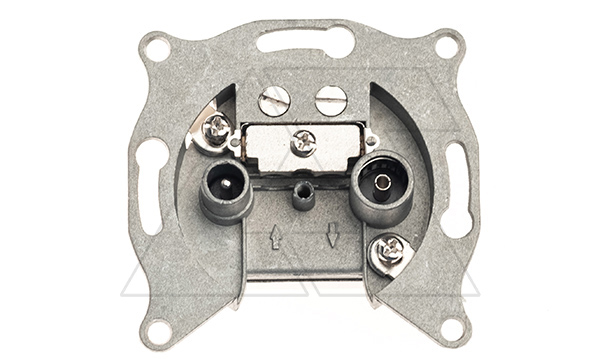 Basic 55 - Розетка TV-RD-проходная (лицевая накладка заказывается отдельно)