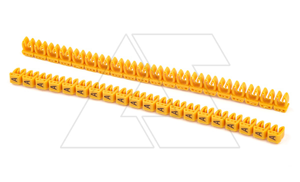 Маркировка кабельная KE1 d=1,5...2,5mm - «А» (желт) упак.200 шт