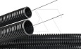 Труба ПА 6 гофр., DN23мм, ПВ-2, Dвн 22,6 мм, Dнар 28,5 мм, цвет чёрный, с протяжкой от интернет-магазина amperkin.by