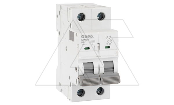 Авт. выключатель GYM9H-2P-4D, 2P, 4A, хар-ка D, 10kA, 2M