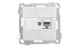 21 - Розетка 1хRJ-45 кат. 6 UTP, белый от интернет-магазина amperkin.by