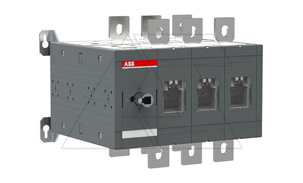 Выкл. нагрузки реверсивный OT800E03C, 800A 3P схема I-0-II видимый разрыв без рукоятки