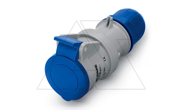 Разъем пром. силовой CEE кабельный, гнездо, 32A, 2P+E 6h, 200_250VAC 50/60Hz, IP44/IP54, серия OPTIMA (стикерованный)