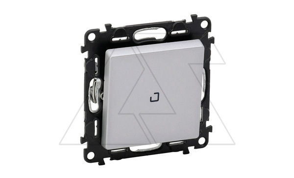 Valena Life - Выключатель с подсветкой, алюминий (инд. упаковка)