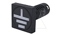 Указатель положения заземлителя AD16-22, "земля" красный, 24VAC/DC, 22mm, IP54 от интернет-магазина amperkin.by