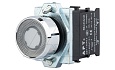 Кнопка плоская PB1S, белая, без фиксации, с подсветкой без LED, 1NO, 6A 230VAC/24VDC, 22mm, IP65 от интернет-магазина amperkin.by