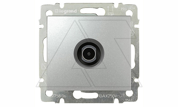 Valena - Розетка TV концевая 10dB, алюминий