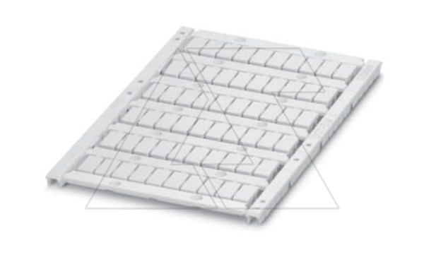 Маркировка для клеммных модулей UCT-TM 6 для клемм 6,2mm, 60 элементов, PC, белая