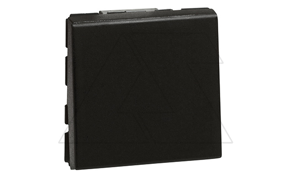 Mosaic - Переключатель на 2 направления 10АX, 2M, пруж. зажимы, матовый черный