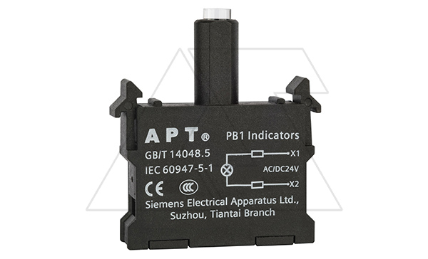 Блок индикатора, зеленый, LED, 24VAC/DC, монтаж на адаптер, для PB1 серии