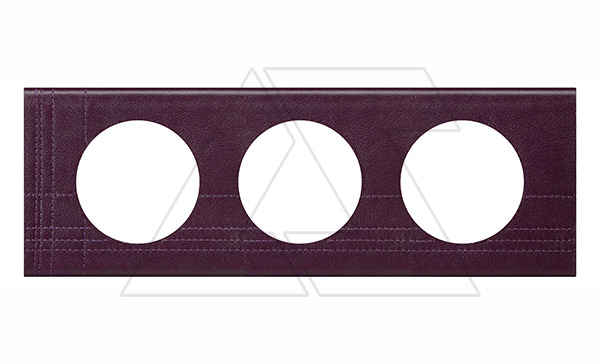 Celiane - Рамка 3 поста кожа пурпур