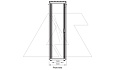 Щит телекоммуникационный 19", 42U, ВxШxГ 2053x600x800мм, DYNAmic 1000кг, напольный, перед. дверь стекло, задняя глухая металлич., черный от интернет-магазина amperkin.by