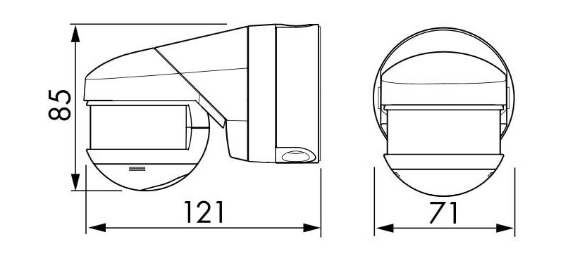 Датчик движения B.E.G. RC-plus next N 280 черный