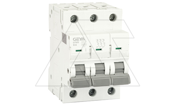 Авт. выключатель GYM9-3P-16B, 3P, 16A, хар-ка B, 6kA, 3M