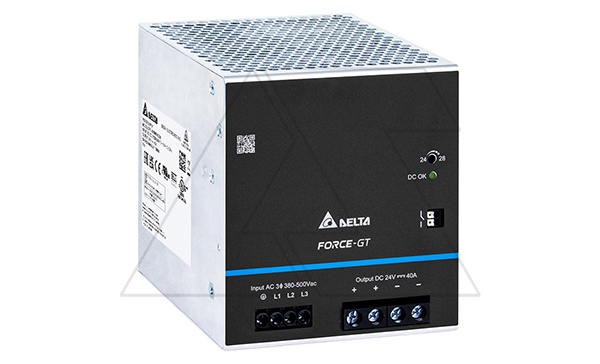 Блок питания импульсный Force-GT, 960W, 40А, 3(2)х320(340)_575VAC (450_800VDC) / 24VDC, DIN35, реле DC OK, винт.клеммы, ал.корпус Блок питания импульсный Force-GT, 960W, 40А, 3(2)х320(340)_575VAC (450_800VDC) / 24VDC, DIN35, реле DC OK, винт.клеммы, ал.корпус