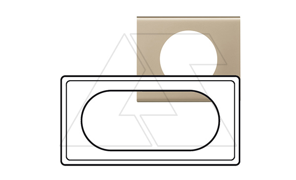 Celiane - Рамка 4/5 модулей никелей велюр