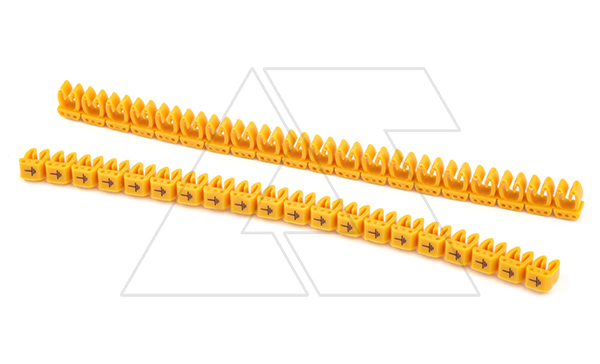 Маркировка кабельная KE1 d=0,75...1,5mm - «земля» (желт) упак.200 шт