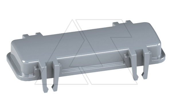 Крышка защитная кабельного корпуса разъема, размер H24B, пластик, RAL 7037