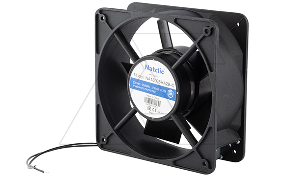 Вентилятор осевой NA, 180x180x65мм, 220В, 671м3/ч, 45Вт, 2600об/мин, 68дБА, подшипник качения